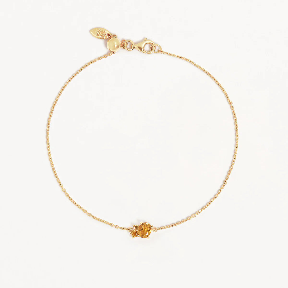 By Charlotte Kindred November Birthstone Bracelet, Gold or Silver