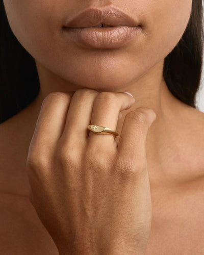 By Charlotte Lotus Ring, Gold