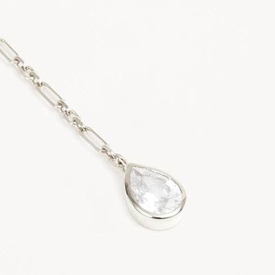 By Charlotte Adored Lariat Necklace, Silver