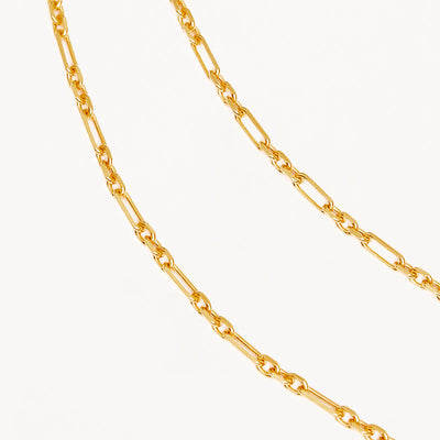 By Charlotte 19" Mixed Link Chain Necklace, Gold