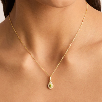 By Charlotte With Love Birthstone Annex Link Pendant, Gold