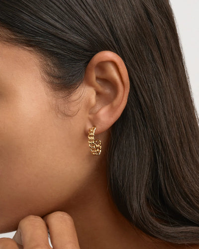 By Charlotte Radiant Curb Hoops, Gold
