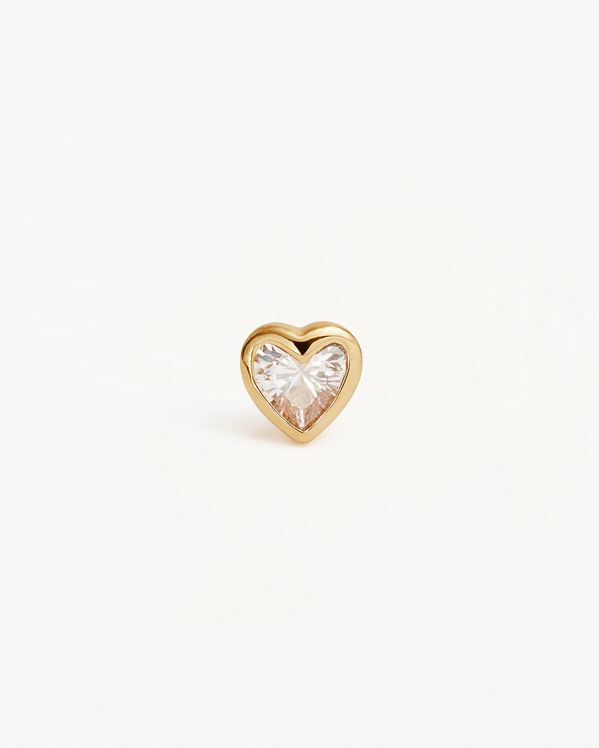 By Charlotte Radiant Heart Stud Earrings, Gold