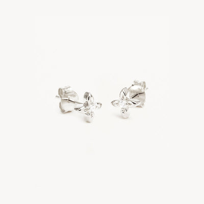 By Charlotte Live in Light Stud Earrings, Silver