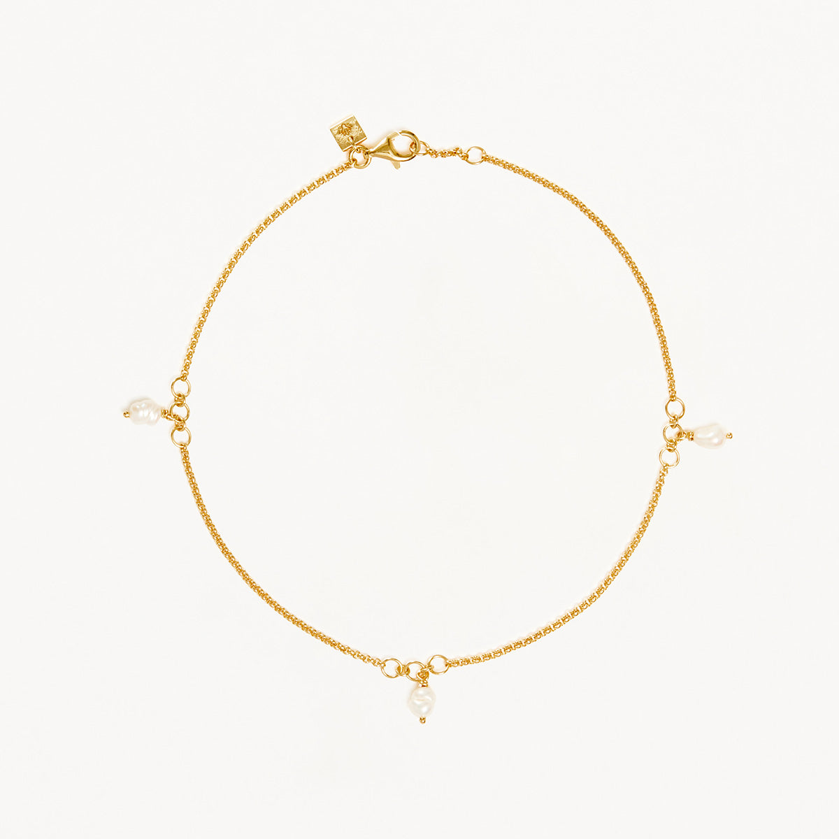 By Charlotte Grow with Grace Pearl Anklet, Gold