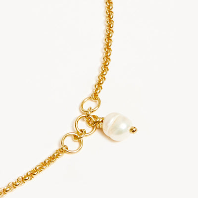 By Charlotte Grow with Grace Pearl Anklet, Gold