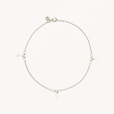 By Charlotte Grow with Grace Pearl Anklet, Silver