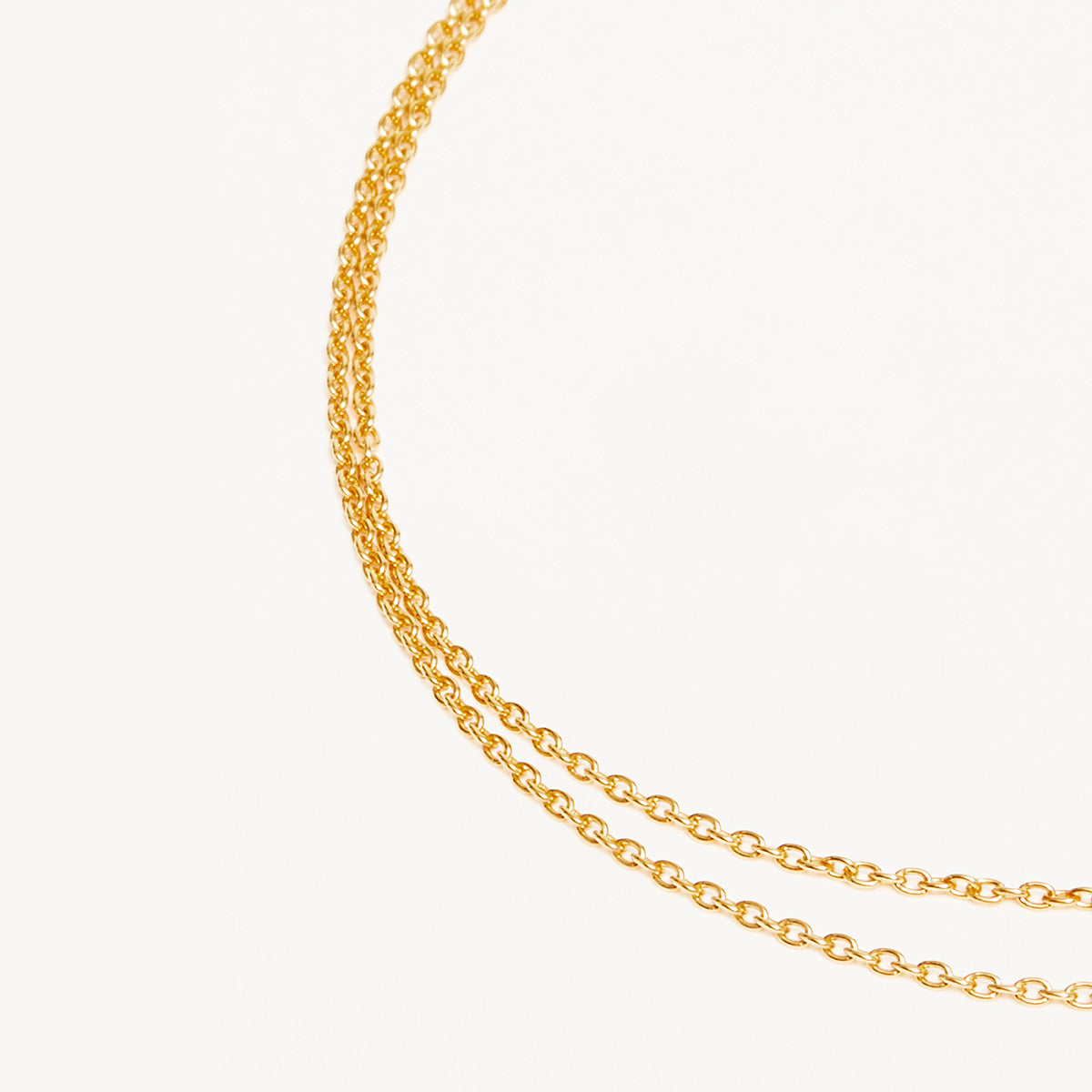 By Charlotte Purity Double Chain Anklet, Gold