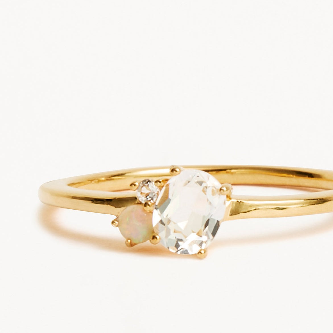 By Charlotte Kindred April Birthstone Ring, Gold or Silver