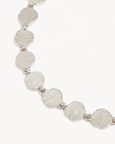By Charlotte Woven Light Coin Bracelet, Gold or Silver