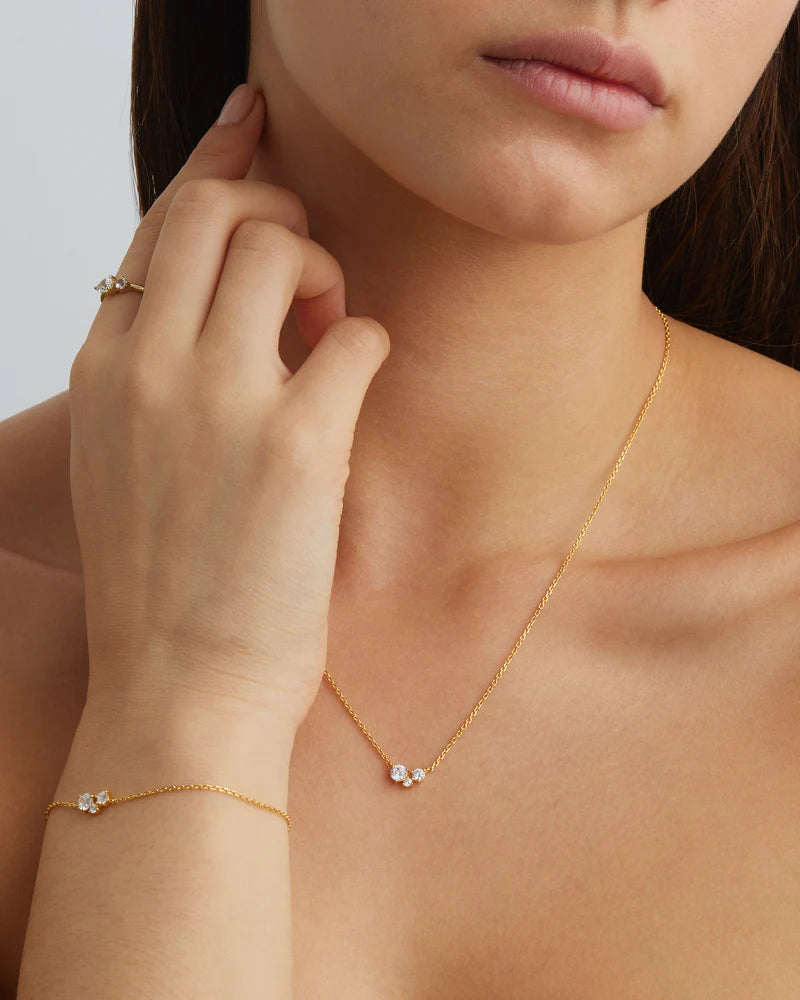 By Charlotte Whispers of Love Necklace, Gold