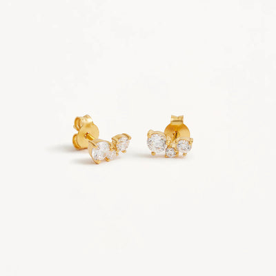 By Charlotte Whispers of Love Stud Earrings, Gold