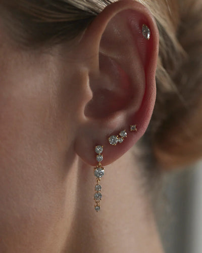 By Charlotte Whispers of Love Stud Earrings, Gold