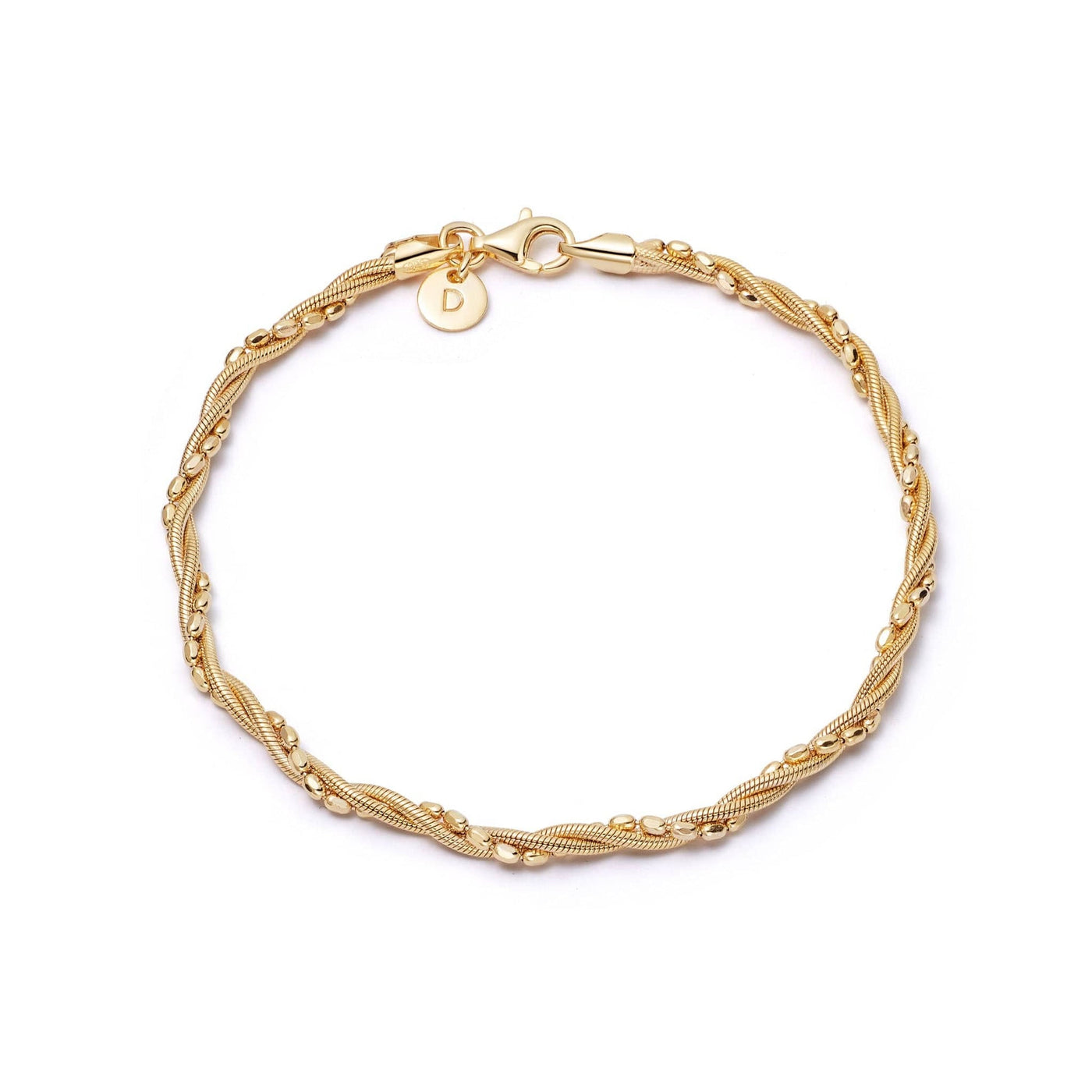 Daisy London Shrimps Twist Chain Bracelet, Gold