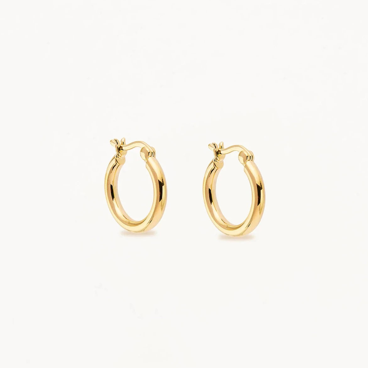 By Charlotte Sunrise Small Hoops, Gold