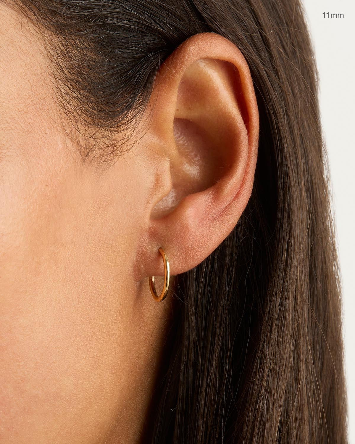 By Charlotte 14k Gold Purity Sleeper Single Hoop Earring