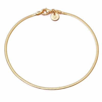 Daisy London Fine Snake Chain Bracelet, Gold