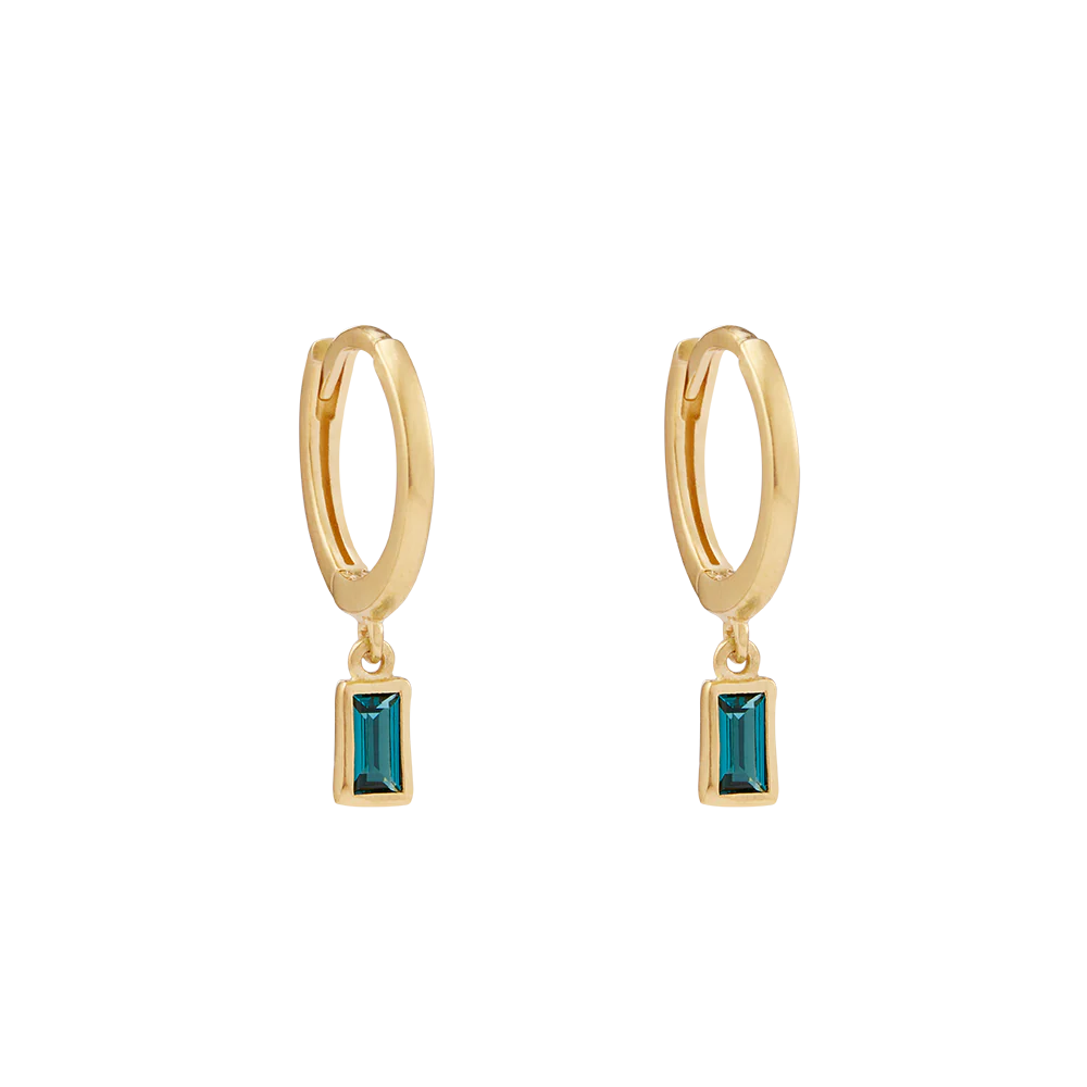 Kirstin Ash Centra Drop Hoops, Gold