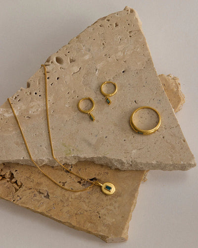 Kirstin Ash Centra Drop Hoops, Gold