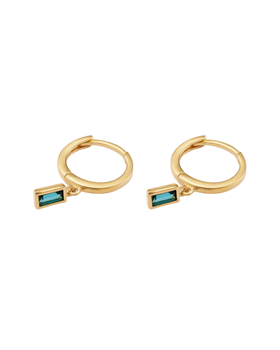 Kirstin Ash Centra Drop Hoops, Gold
