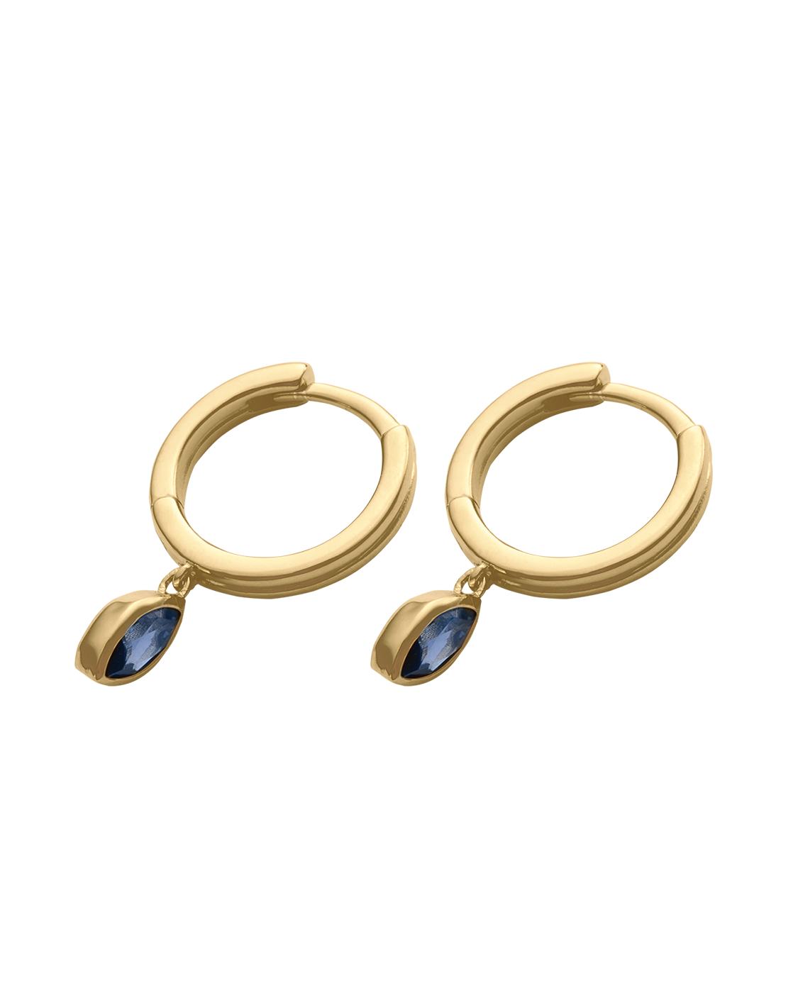 Kirstin Ash Ink Drop Hoops, Gold