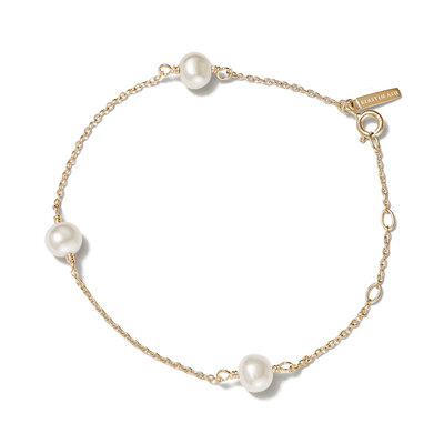 Kirstin Ash 9k Gold Moon Tide Pearl Bracelet