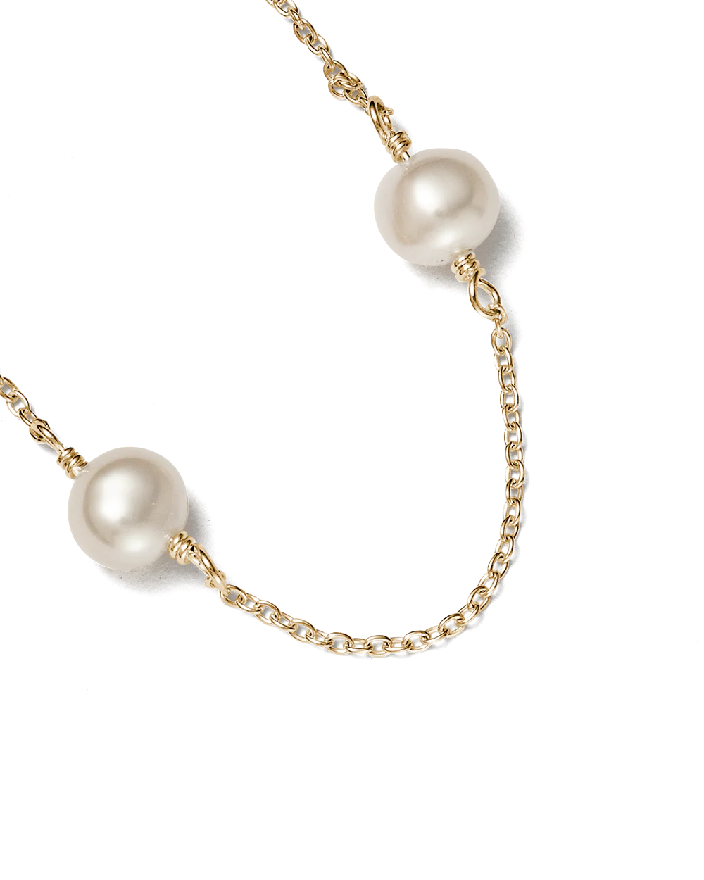 Kirstin Ash 9k Gold Moon Tide Pearl Bracelet