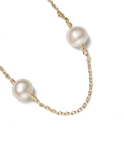 Kirstin Ash 9k Gold Moon Tide Pearl Bracelet