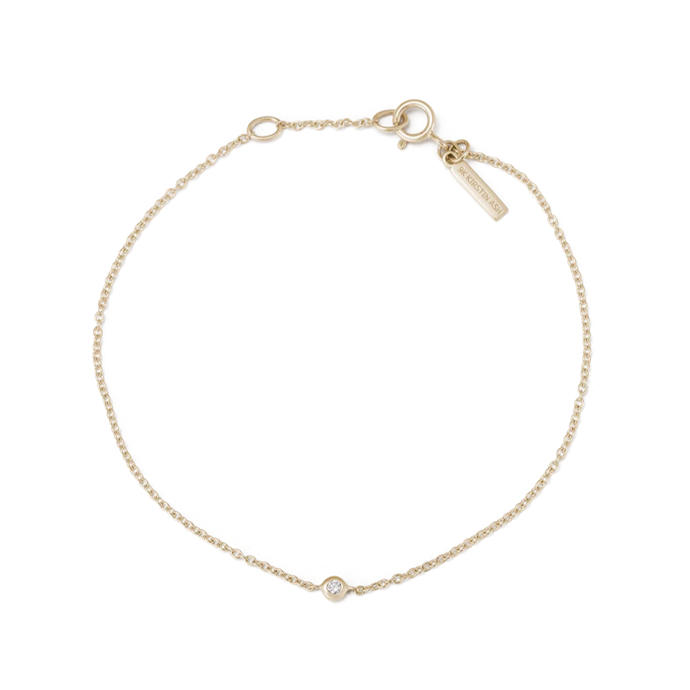 Kirstin Ash 9k Gold Petite Diamond Bracelet