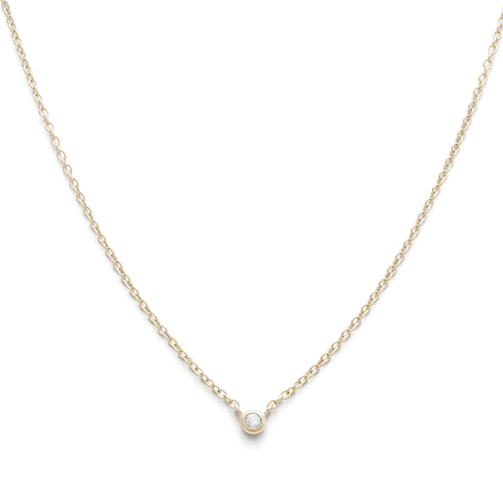 Kirstin Ash 9k Gold Petite Diamond Necklace