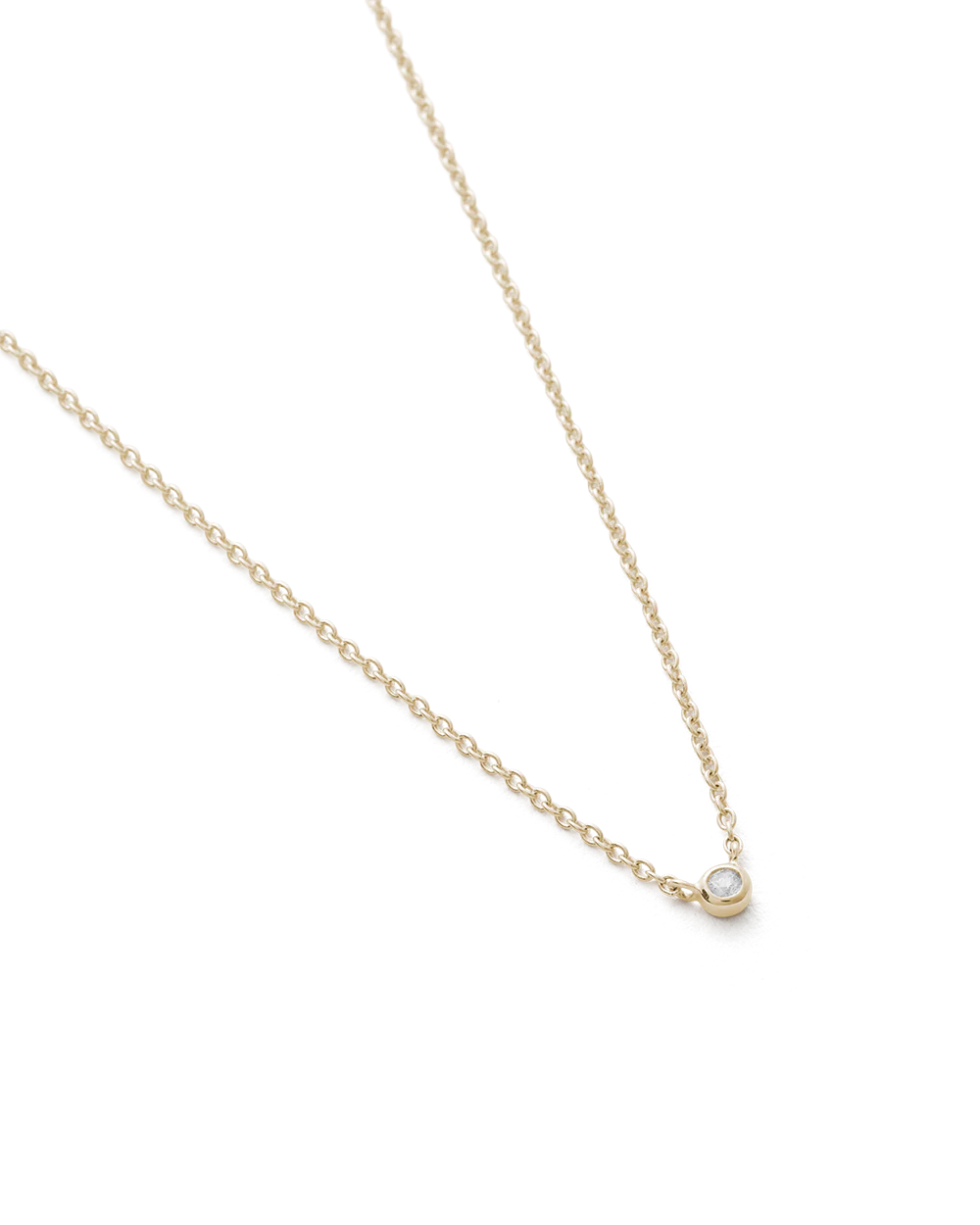 Kirstin Ash 9k Gold Petite Diamond Necklace