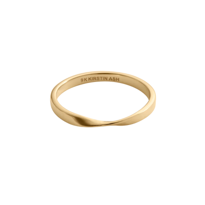 Kirstin Ash 9k Gold Petite Fold Ring