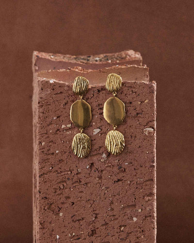 Kirstin Ash Reflection Earrings, Gold