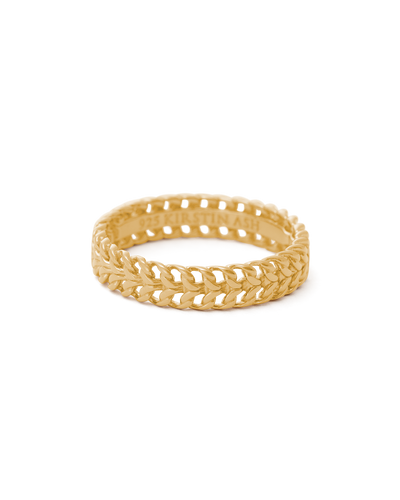 Kirstin Ash Relic Chain Ring, Gold
