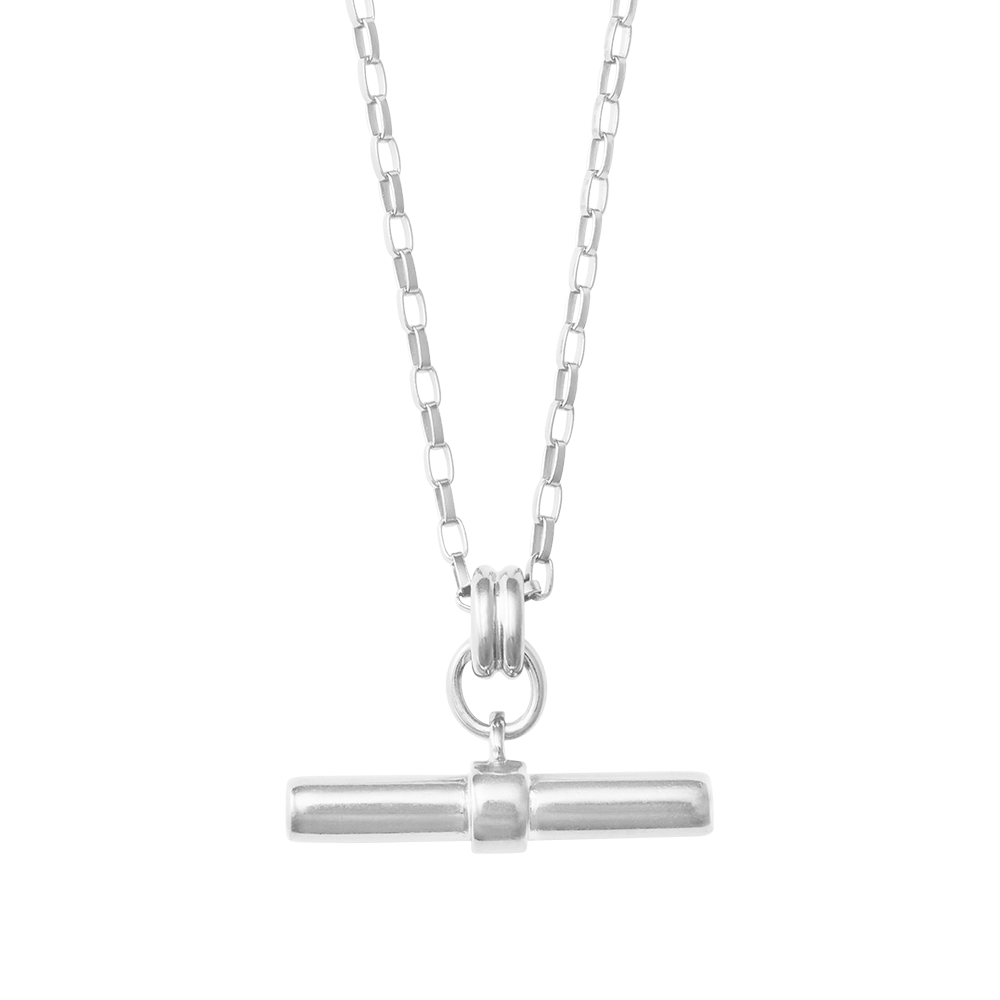 Kirstin Ash Roam T - Bar Necklace, Silver
