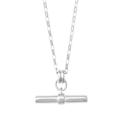 Kirstin Ash Roam T - Bar Necklace, Silver