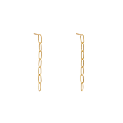 Kirstin Ash Rue Chain Earrings, Gold