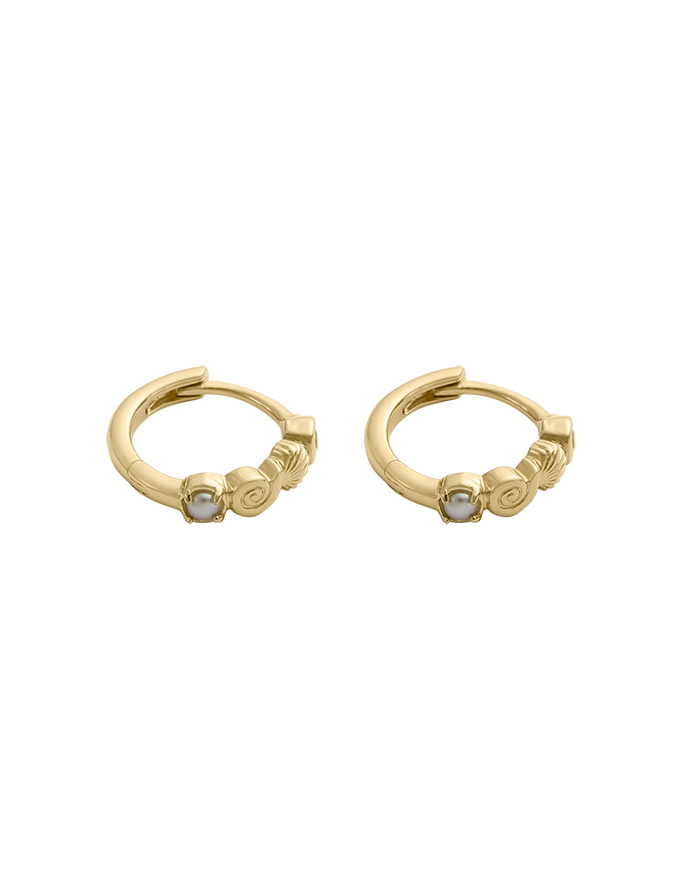 Kirstin Ash Shoreside Hoops, Gold