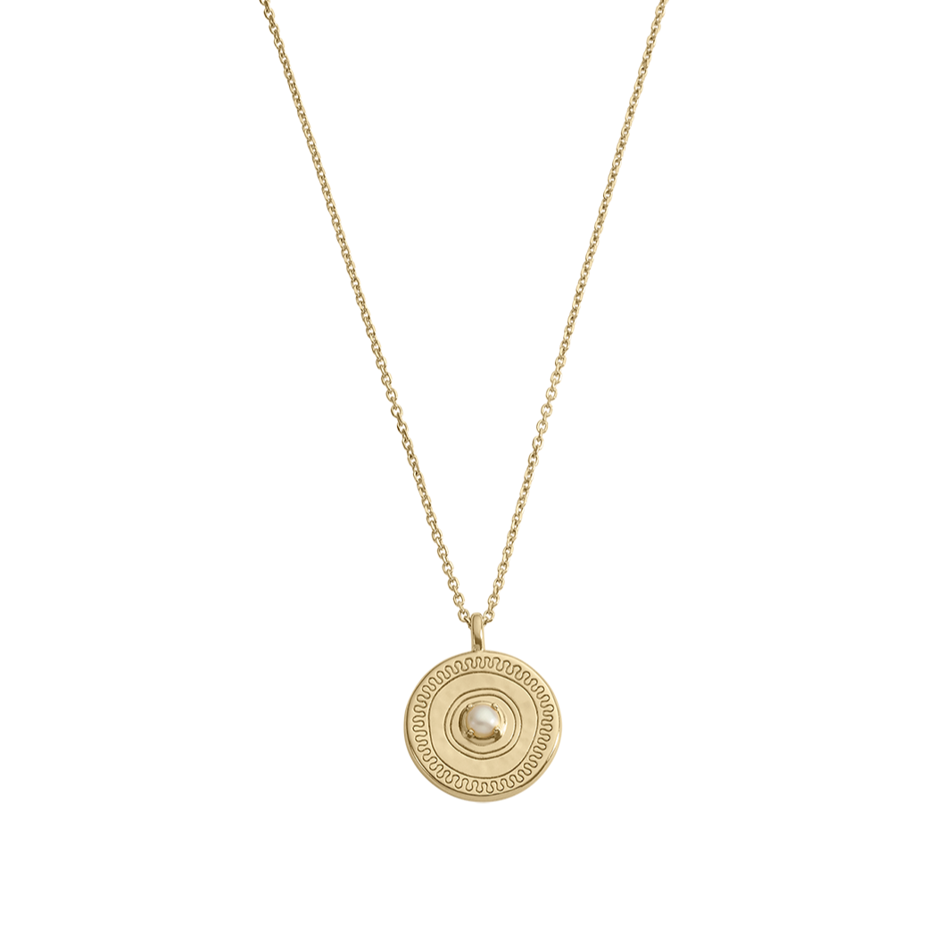 Kirstin Ash Solace Coin Necklace, Gold