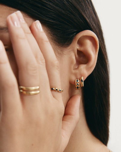 Kirstin Ash Synergy Hoops, Gold