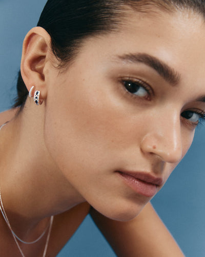 Kirstin Ash Synergy Hoops, Silver