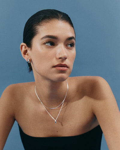 Kirstin Ash Synergy Hoops, Silver