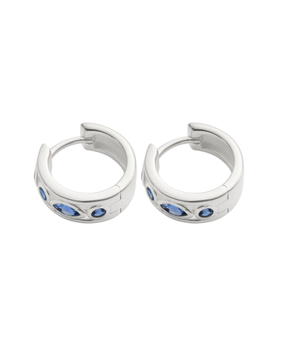 Kirstin Ash Synergy Hoops, Silver