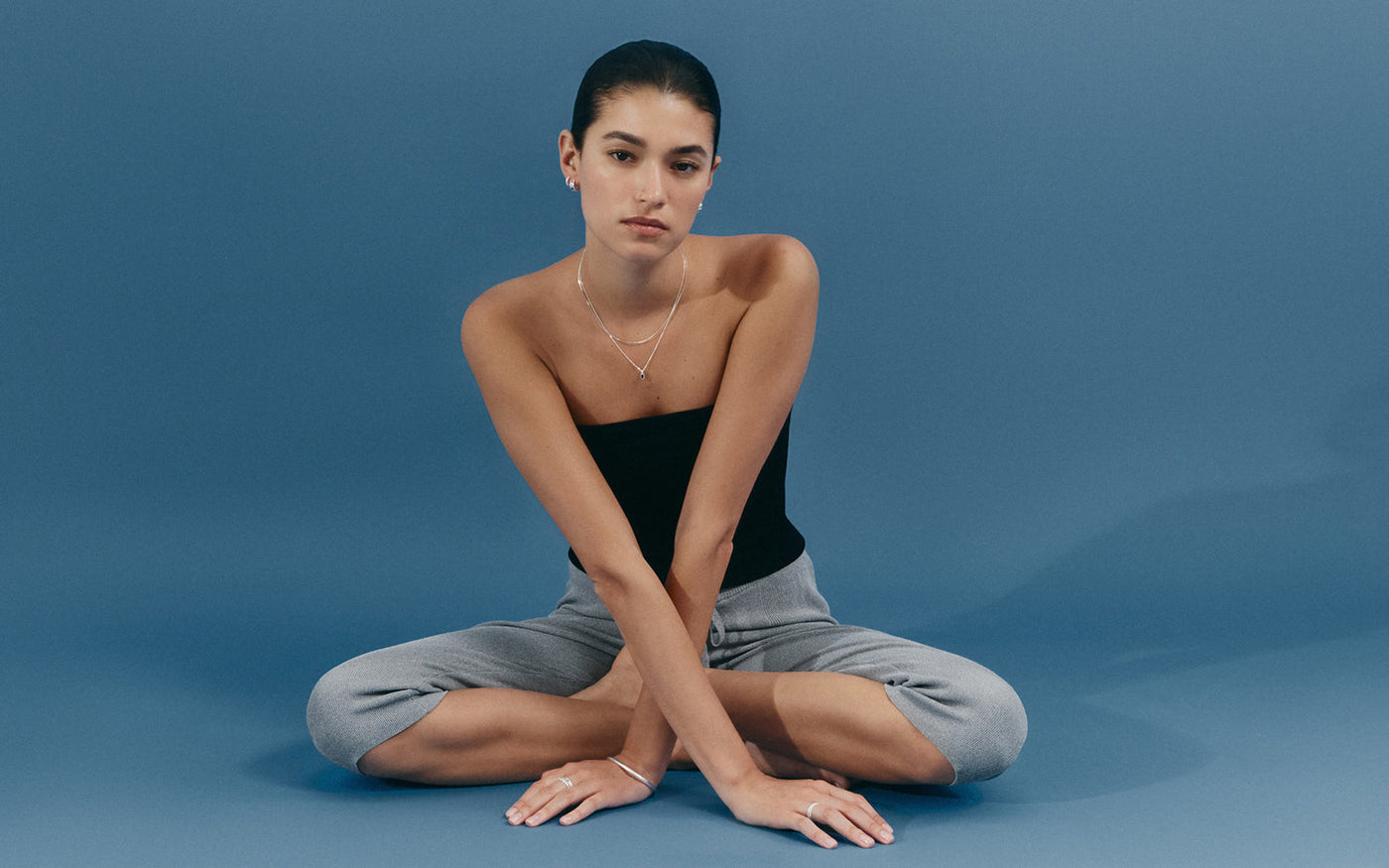 Kirstin Ash Synergy Hoops, Silver