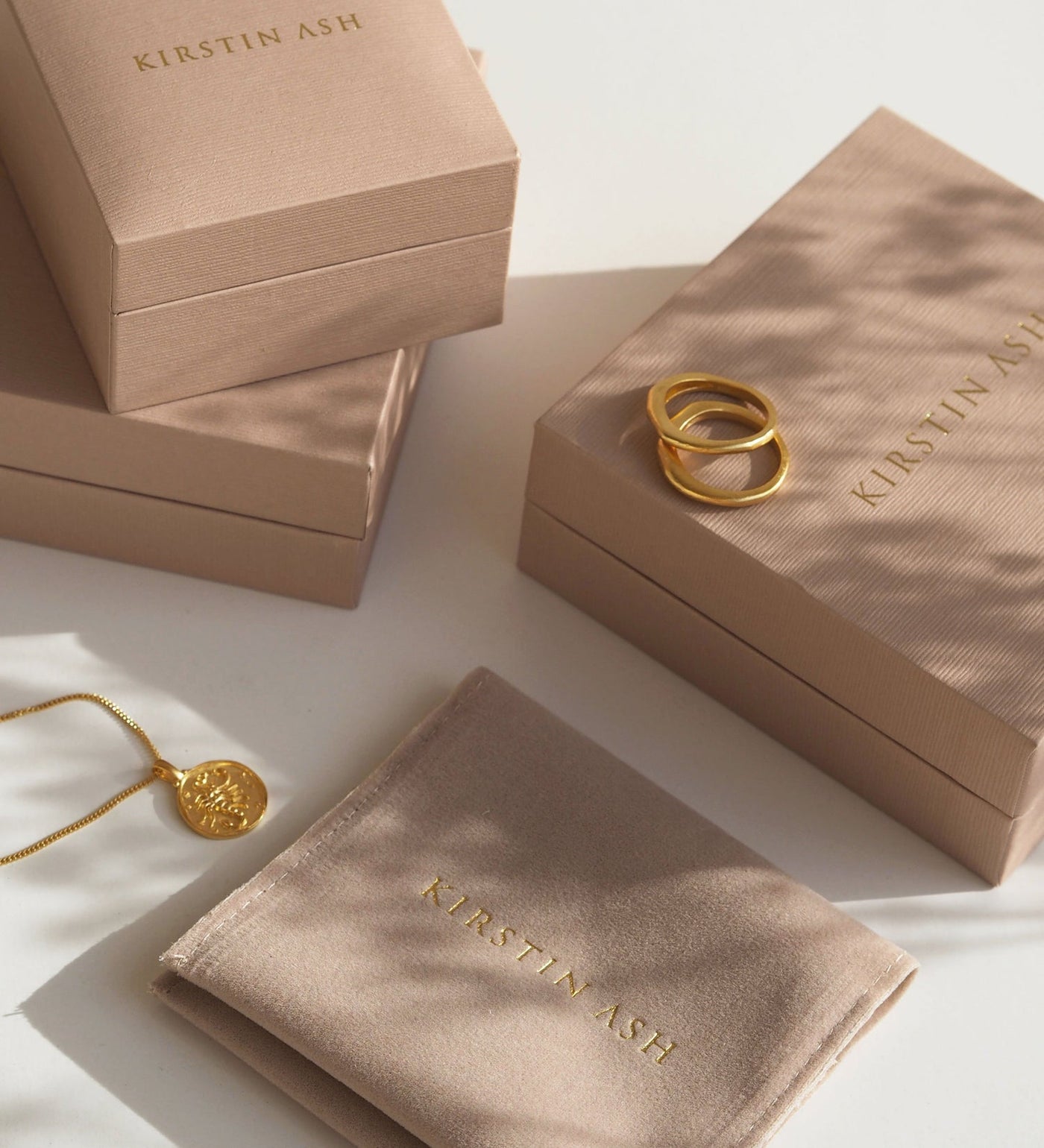 Kirstin Ash True North Coin Necklace, Gold