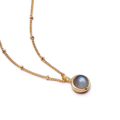 Daisy London Labradorite Healing Necklace, Gold