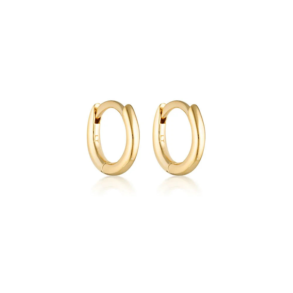 Linda Tahija 9k Gold Mini Huggie Earrings