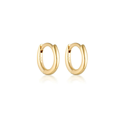 Linda Tahija 9k Gold Mini Huggie Earrings