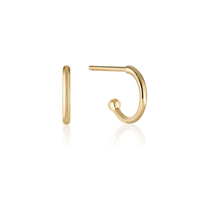 Linda Tahija 9k Gold Sia Hoop Earrings