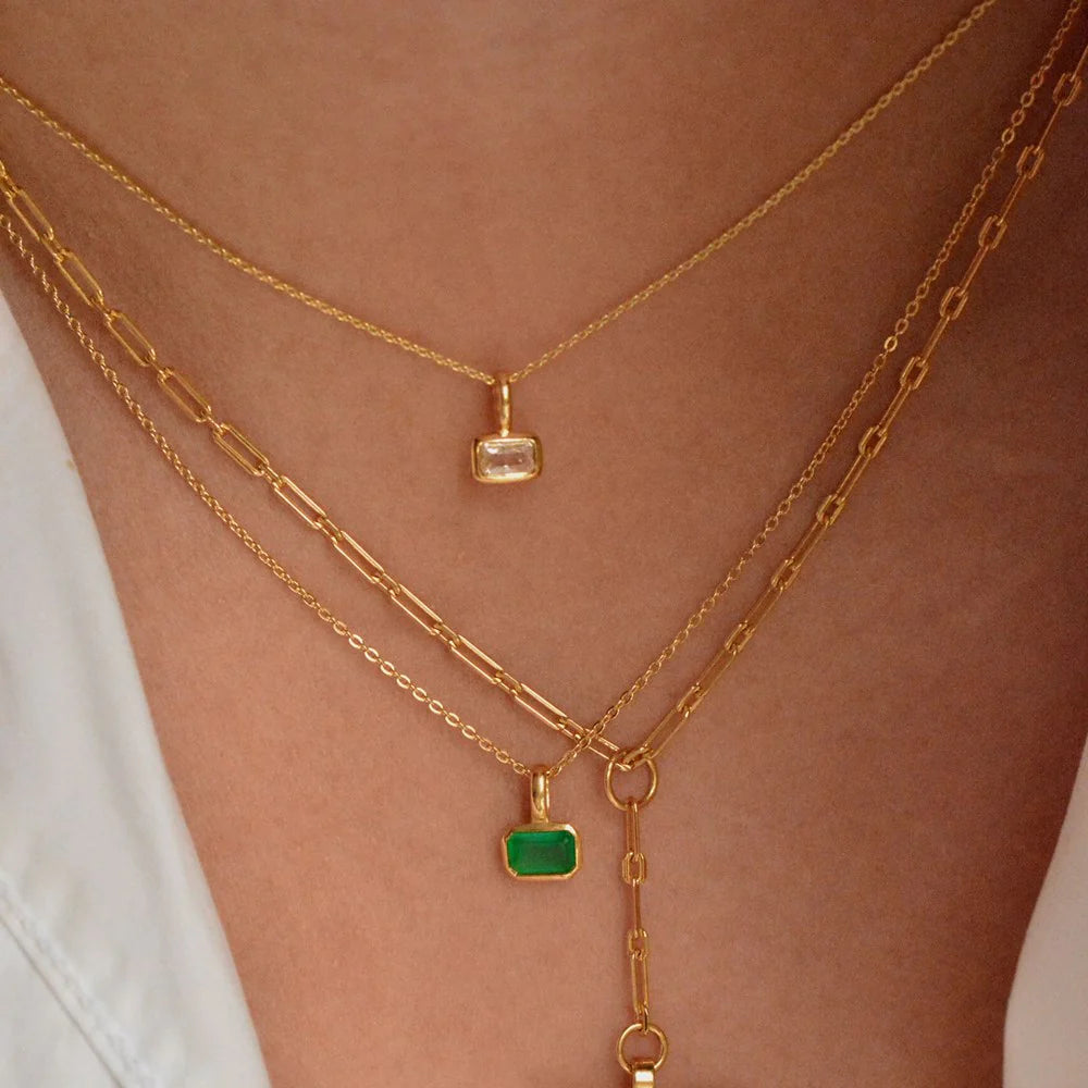 Linda Tahija Calibri Necklace, Gold